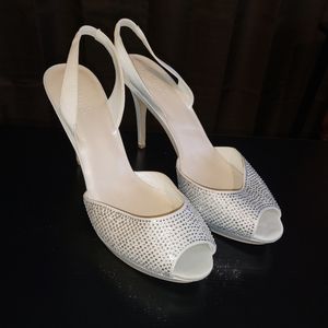 David's Bridal Rhinestone Heels